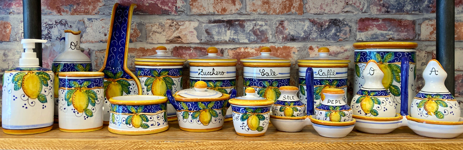 Alcantara Lemons Majolica Italian Ceramics