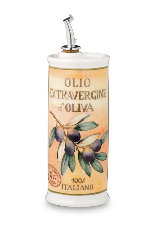 NuovaCER Oliere del Casa Italian Ceramic Olive Oil Cruet Bottle (500ml) at Piccola Italian Gifts
